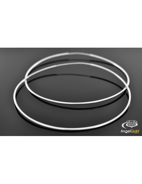 KOLCZYKI SREBRNE DUŻE KOŁA - ŚREDNICA 6 CM PR. 925