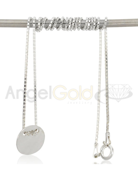 SREBRNY NASZYJNIK GWIAZD KÓŁKO PR. 925 + GRAWER