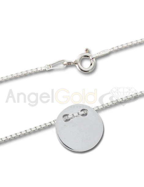 SREBRNY NASZYJNIK GWIAZD KÓŁKO PR. 925 + GRAWER