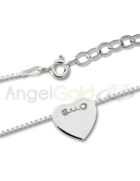 SREBRNY KOMPLET CELEBRYTKI SERDUSZKA  PR. 925 + GRAWER