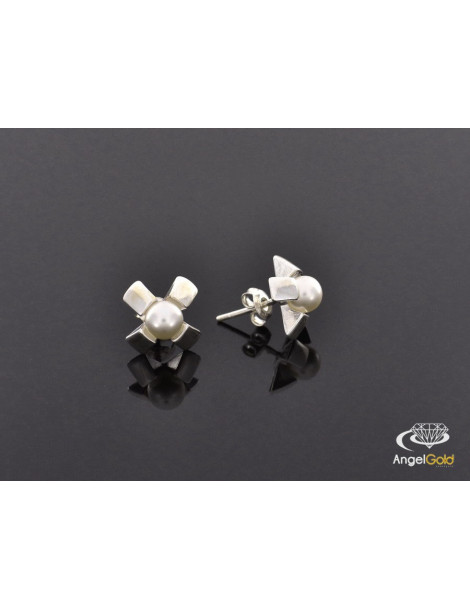 SREBRNY KOMPLET Z PERŁAMI PR. 925