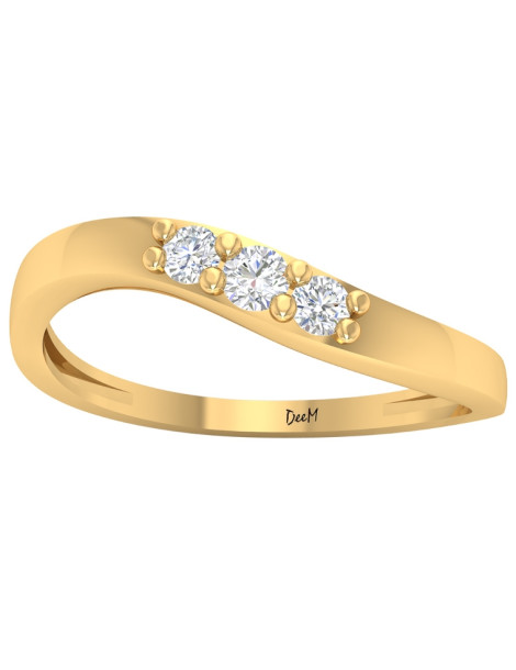 ZŁOTY PIERŚCIONEK ZARĘCZYNOWY PR. 585