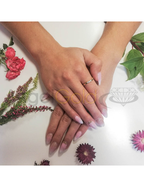 ZŁOTY PIERŚCIONEK ZARĘCZYNOWY PR. 585