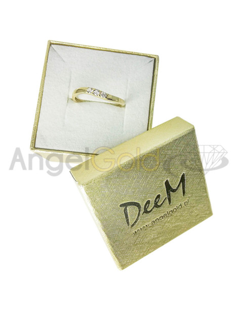 ZŁOTY PIERŚCIONEK ZARĘCZYNOWY PR. 585