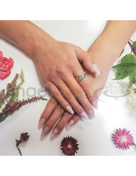 ZŁOTY PIERŚCIONEK OZDOBNY SZEROKI PR. 585