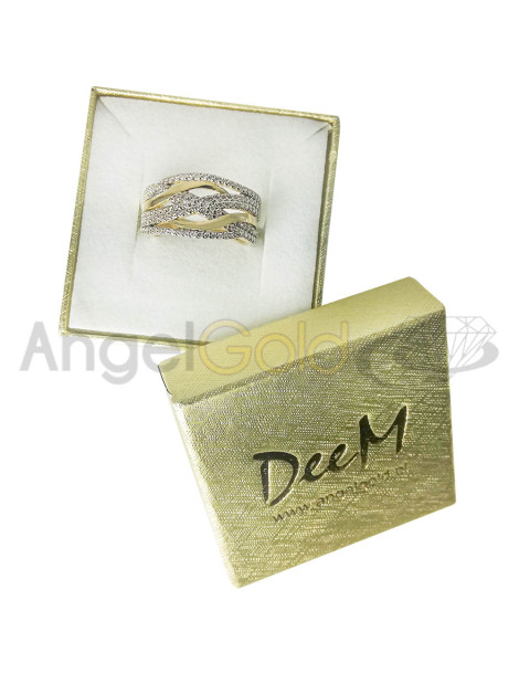 ZŁOTY PIERŚCIONEK OZDOBNY SZEROKI PR. 585