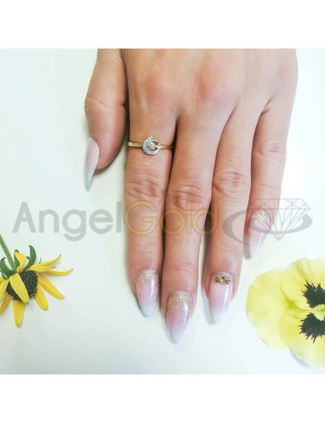 ZŁOTY PIERŚCIONEK ZARĘCZYNOWY SERCE PR. 585