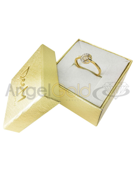 ZŁOTY PIERŚCIONEK ZARĘCZYNOWY SERCE PR. 585