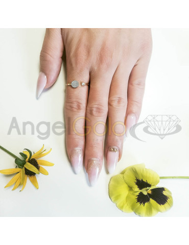 ZŁOTY PIERŚCIONEK NOWOCZESNY PR. 585