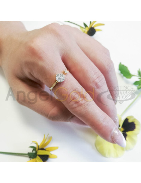 ZŁOTY PIERŚCIONEK NOWOCZESNY PR. 585