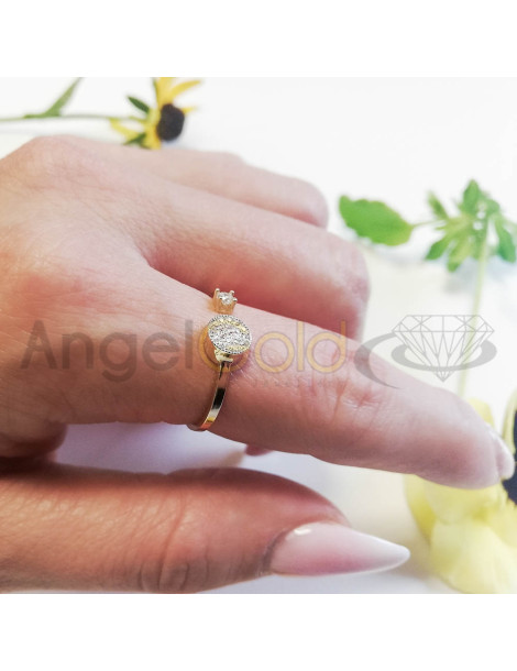 ZŁOTY PIERŚCIONEK NOWOCZESNY PR. 585