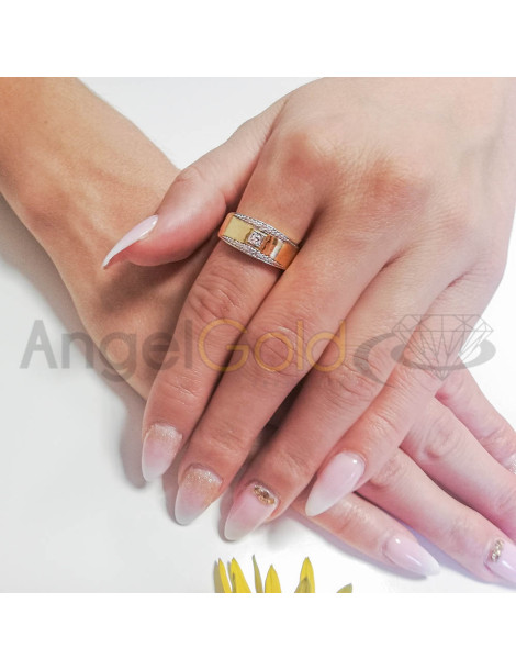 ZŁOTY PIERŚCIONEK OZDOBNY OKAZAŁY OWALNY PR. 585