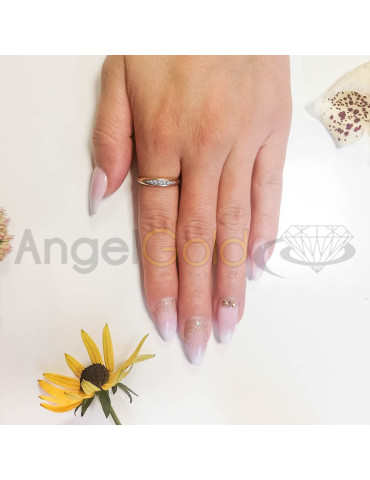 Złoty pierścionek zaokrąglony próba 585