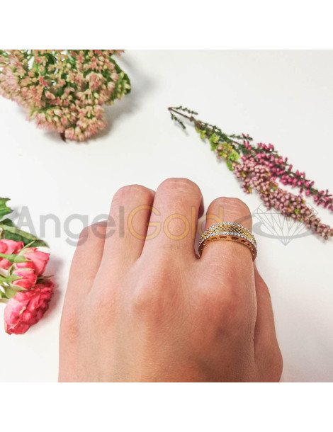 AŻUROWY PIERŚCIONEK ZARĘCZYNOWY Z CYRKONIAMI ZE ZŁOTA PRÓBY 585