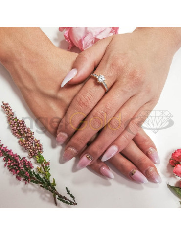 ZŁOTY PIERŚCIONEK ZARĘCZYNOWY PR. 585