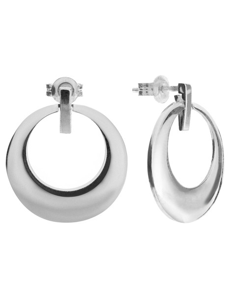 SREBRNY KOMPLET GŁADKI OWAL PR. 925