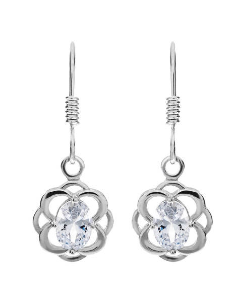 SREBRNY PRZESTRZENNY KOMPLET KOLOROWE KAMIENIE PR. 925