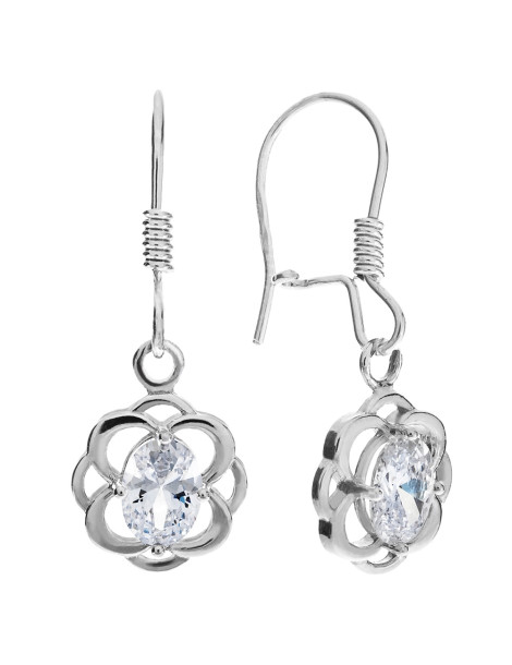 SREBRNY PRZESTRZENNY KOMPLET KOLOROWE KAMIENIE PR. 925