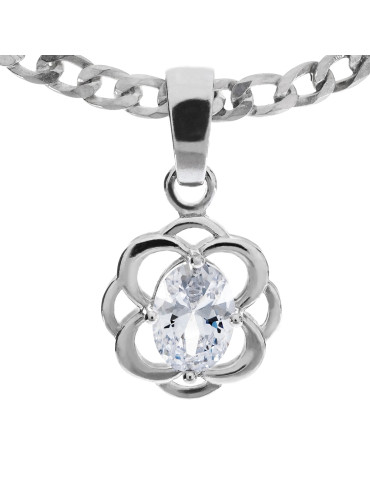 SREBRNY PRZESTRZENNY KOMPLET KOLOROWE KAMIENIE PR. 925