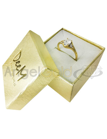 ZŁOTY PIERŚCIONEK OZDOBNY OKAZAŁY OWALNY PR. 585