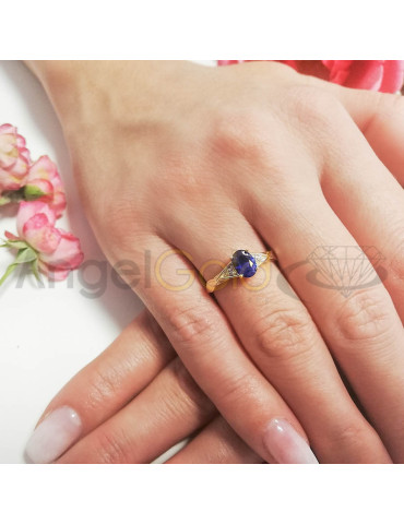 ZŁOTY PIERŚCIONEK OZDOBNY OKAZAŁY OWALNY PR. 585