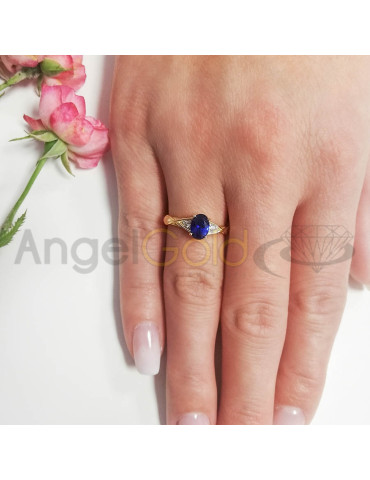 ZŁOTY PIERŚCIONEK OZDOBNY OKAZAŁY OWALNY PR. 585