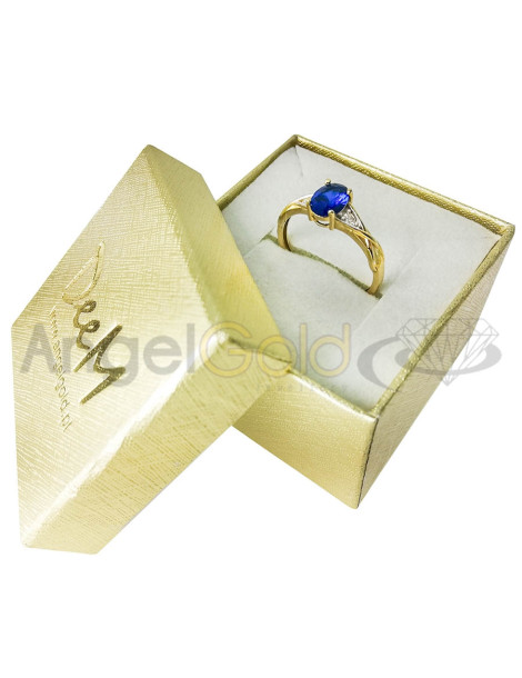 ZŁOTY PIERŚCIONEK OZDOBNY OKAZAŁY OWALNY PR. 585