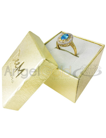 ZŁOTY PIERŚCIONEK OZDOBNY OKAZAŁY OWALNY PR. 585