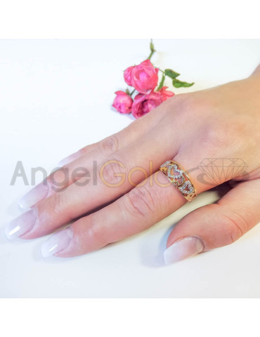 Złoty pierścionek zaręczynowy SERDUSZKA pr. 585