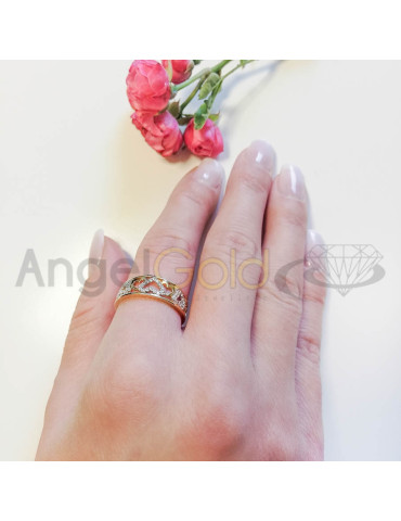 Złoty pierścionek zaręczynowy SERDUSZKA pr. 585