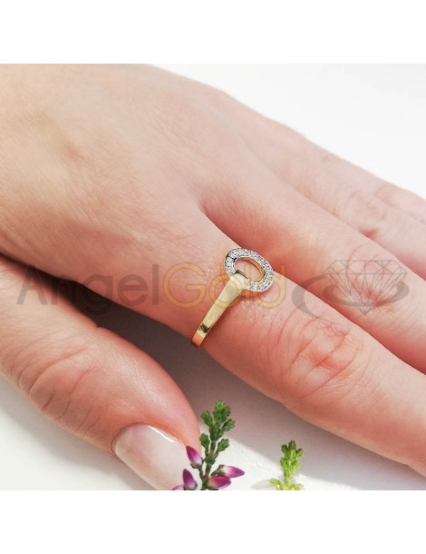 ZŁOTY PIERŚCIONEK NOWOCZESNY PR. 585