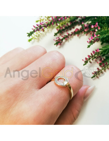 ZŁOTY PIERŚCIONEK NOWOCZESNY PR. 585