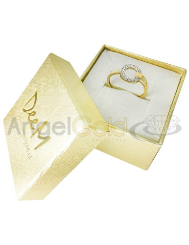 ZŁOTY PIERŚCIONEK NOWOCZESNY PR. 585