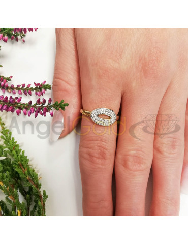 ZŁOTY PIERŚCIONEK NOWOCZESNY PR. 585