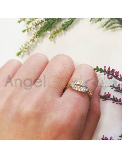 ZŁOTY PIERŚCIONEK NOWOCZESNY PR. 585