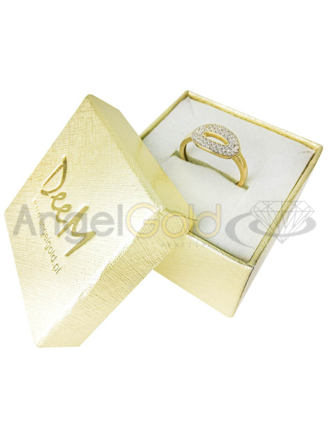 ZŁOTY PIERŚCIONEK NOWOCZESNY PR. 585