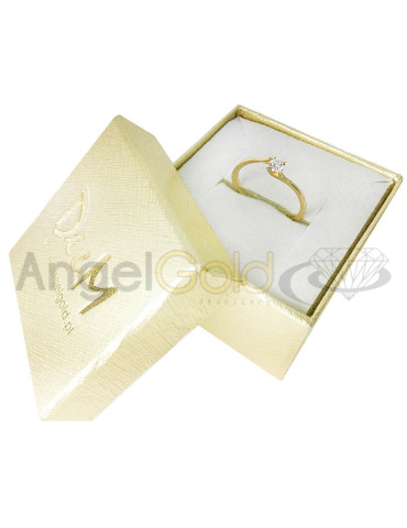 ZŁOTY PIERŚCIONEK ZARĘCZYNOWY PR. 585