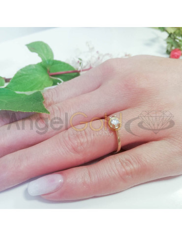 ZŁOTY PIERŚCIONEK ZARĘCZYNOWY KLASYCZNY PR. 585