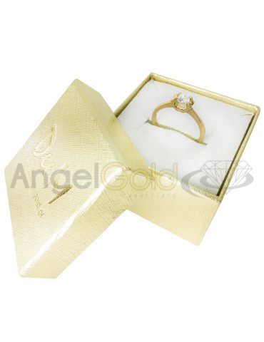 ZŁOTY PIERŚCIONEK ZARĘCZYNOWY KLASYCZNY PR. 585