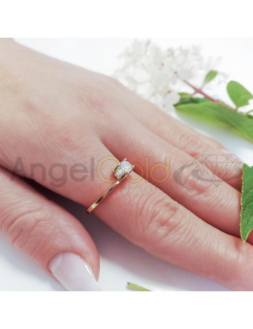 ZŁOTY PIERŚCIONEK ZARĘCZYNOWY PR. 585