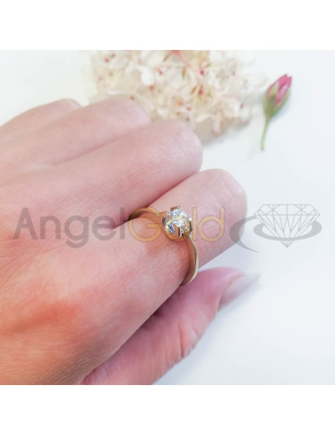 ZŁOTY PIERŚCIONEK ZARĘCZYNOWY PR. 585