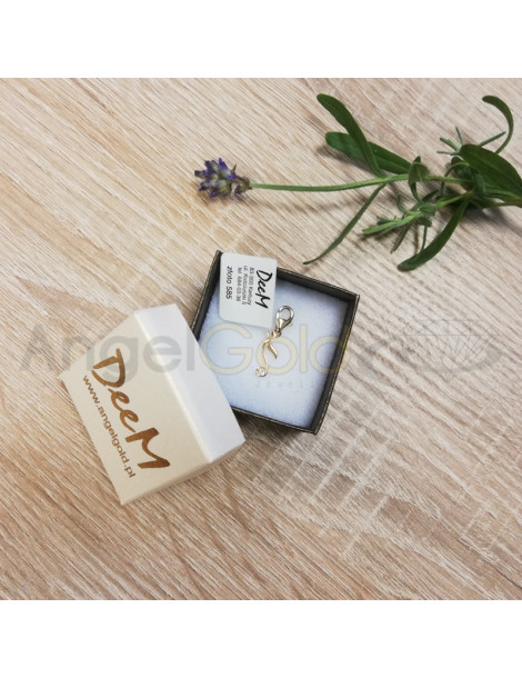 ZŁOTY CHARMS NUTKA Z CYRKONIĄ MUZYKA PR. 585