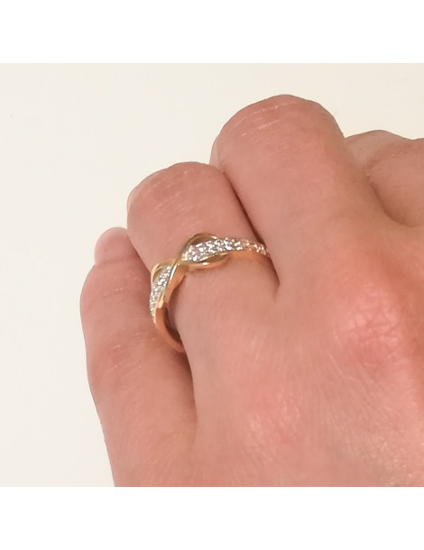 ZŁOTY PIERŚCIONEK ZNAK NIESKOŃCZONOŚCI PR. 585