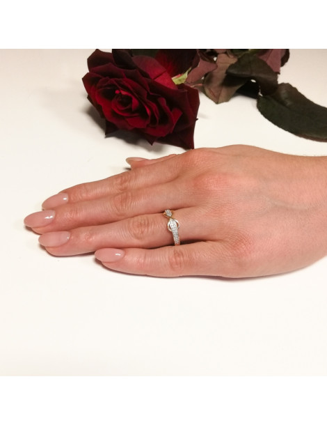 ZŁOTY PIERŚCIONEK ZNAK NIESKOŃCZONOŚCI PR. 585