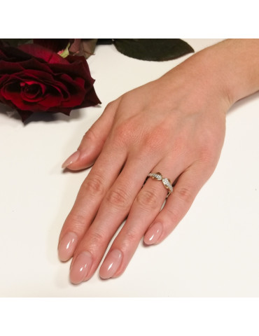 ZŁOTY PIERŚCIONEK ZNAK NIESKOŃCZONOŚCI PR. 585