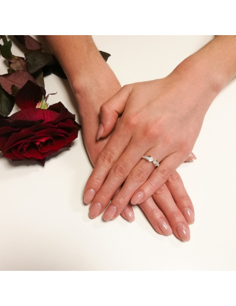 ZŁOTY PIERŚCIONEK ZNAK NIESKOŃCZONOŚCI PR. 585