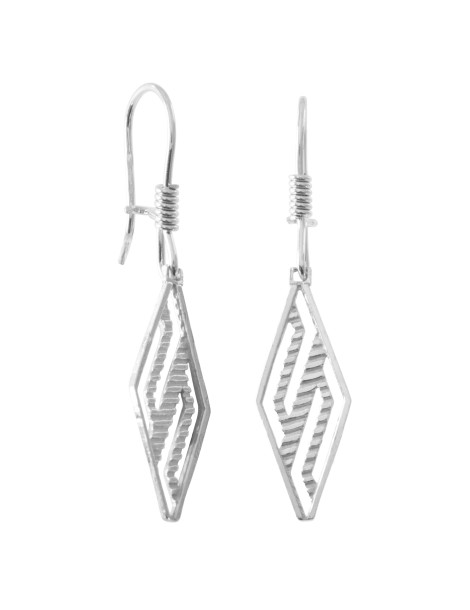 SREBRNY KOMPLET GŁADKI PROSTOKĄT PR. 925