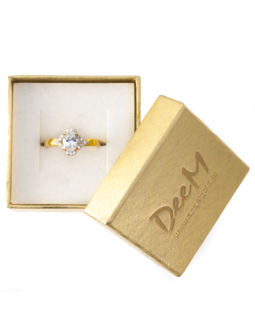 ZŁOTY PIERŚCIONEK ZARĘCZYNOWY PR. 585