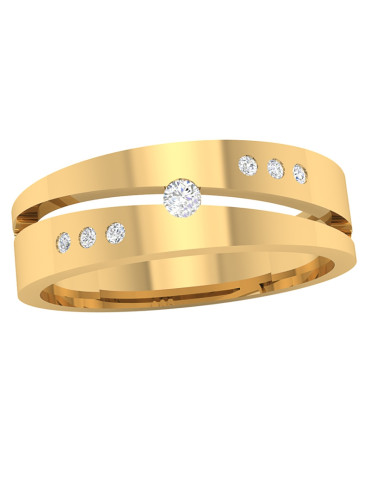 PIERŚCIONEK OZDOBNY Z CYRKONIAMI ZE ZŁOTA 585 AŻUROWY