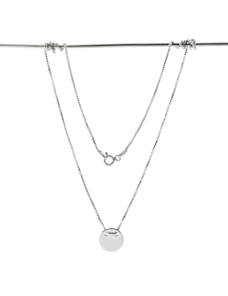 SREBRNY NASZYJNIK GWIAZD KÓŁKO PR. 925 + GRAWER